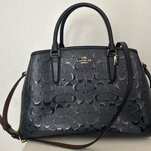 Coach bag leather dark navy blue NWOT excellent condition